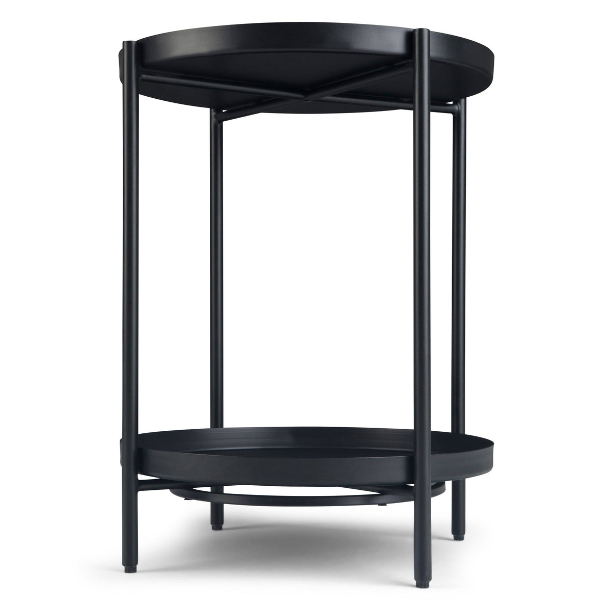 Cream Metal End Table Z10400