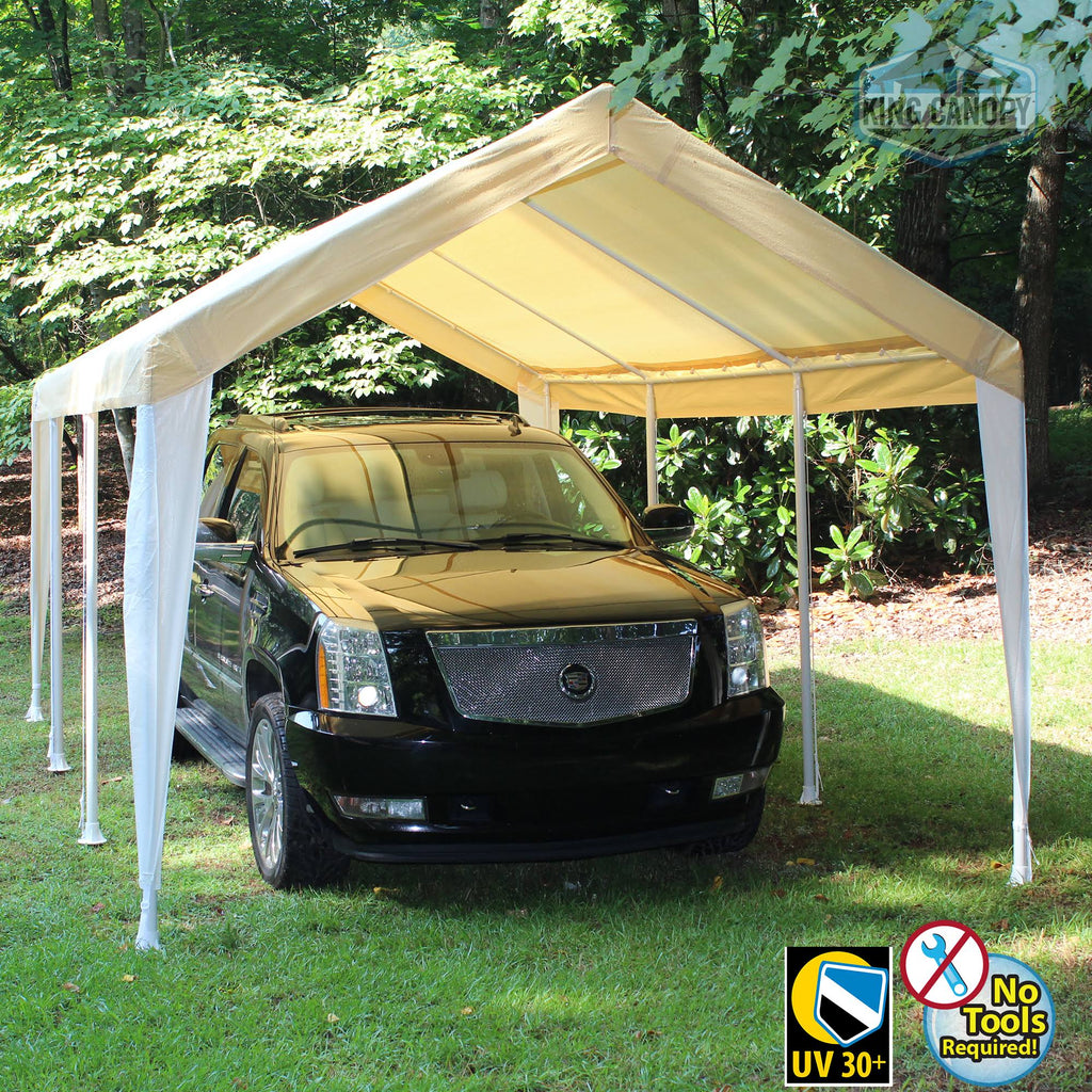 10x20 Canopy with Tan/White Cover F381