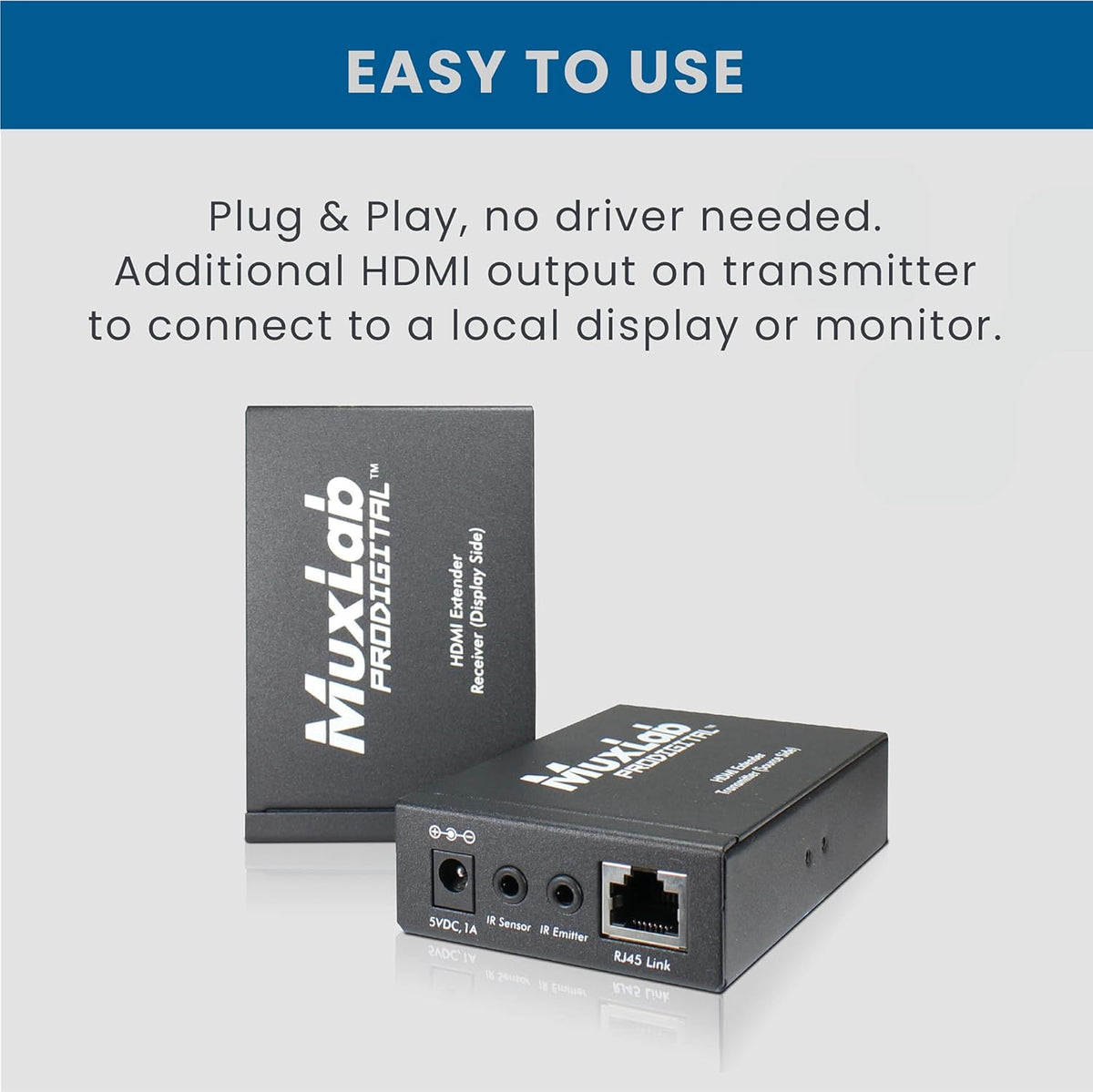 HDMI Extender Pair Over Cat5e/6, 165 feet, Full HD 1080P@60HZ R52712