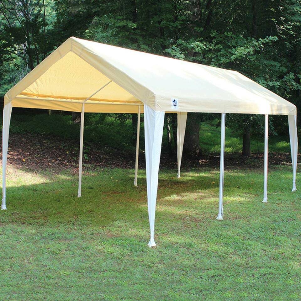 10x20 Canopy with Tan/White Cover F381