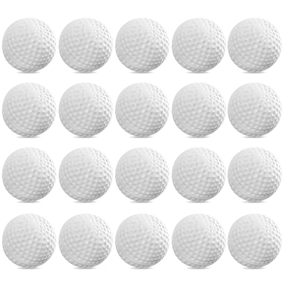 24pcs Plastic Practice Balls (White) D79677