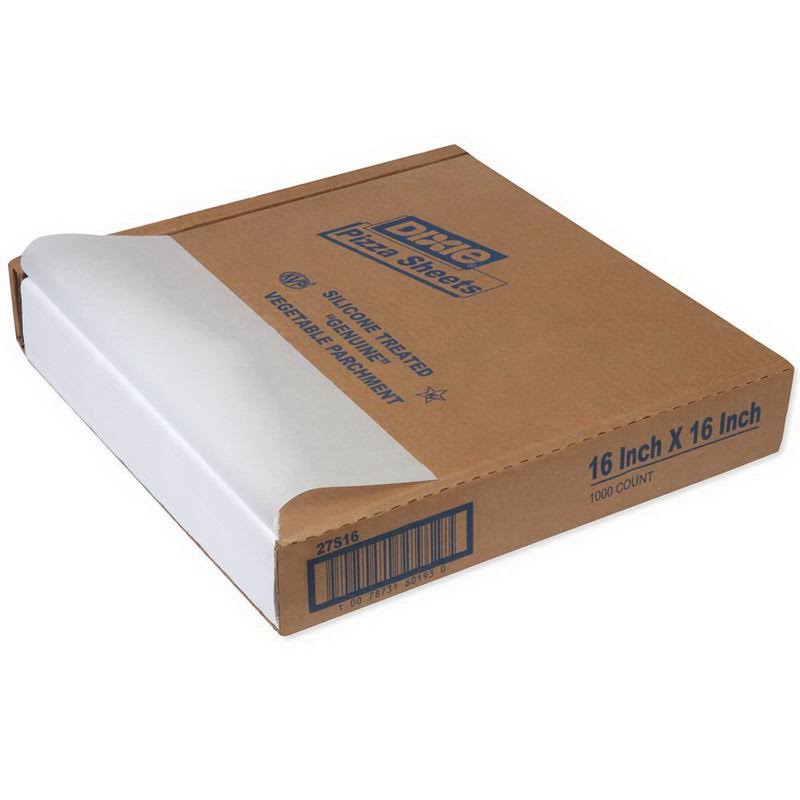 16 inch x 16 inch Silicon Treated Parchment Pizza Sheet, 1000 per Pack Y834004