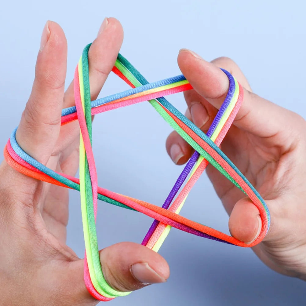 16 Pcs Nylon Finger Traps Hand Toys O827188