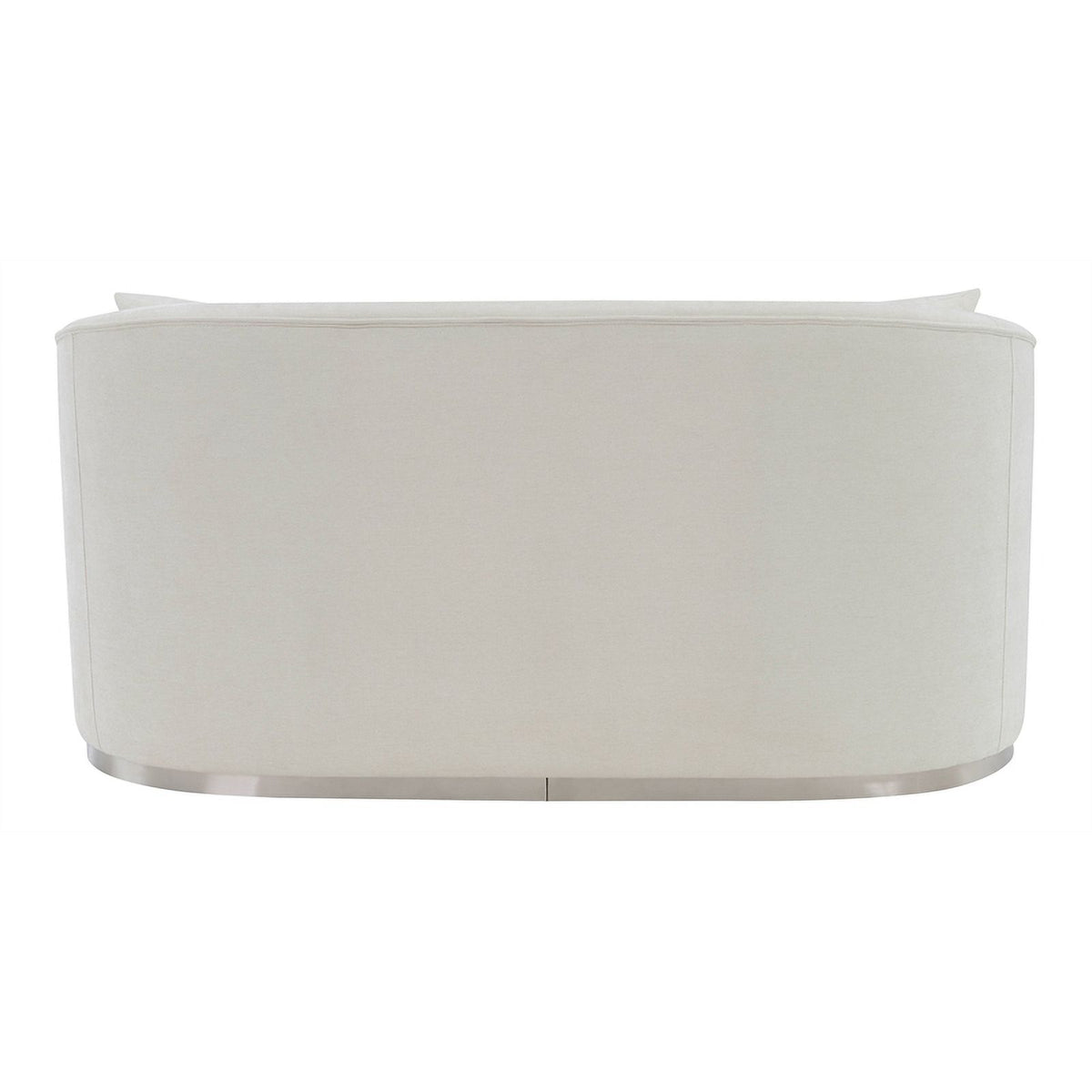 Beige Upholstered Loveseat with 2 Pillows F716103