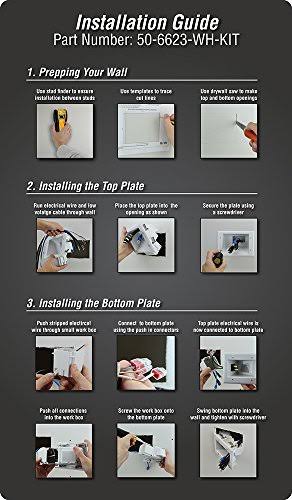 Flat Panel TV Cable Organizer Kit with Power Solution S164760