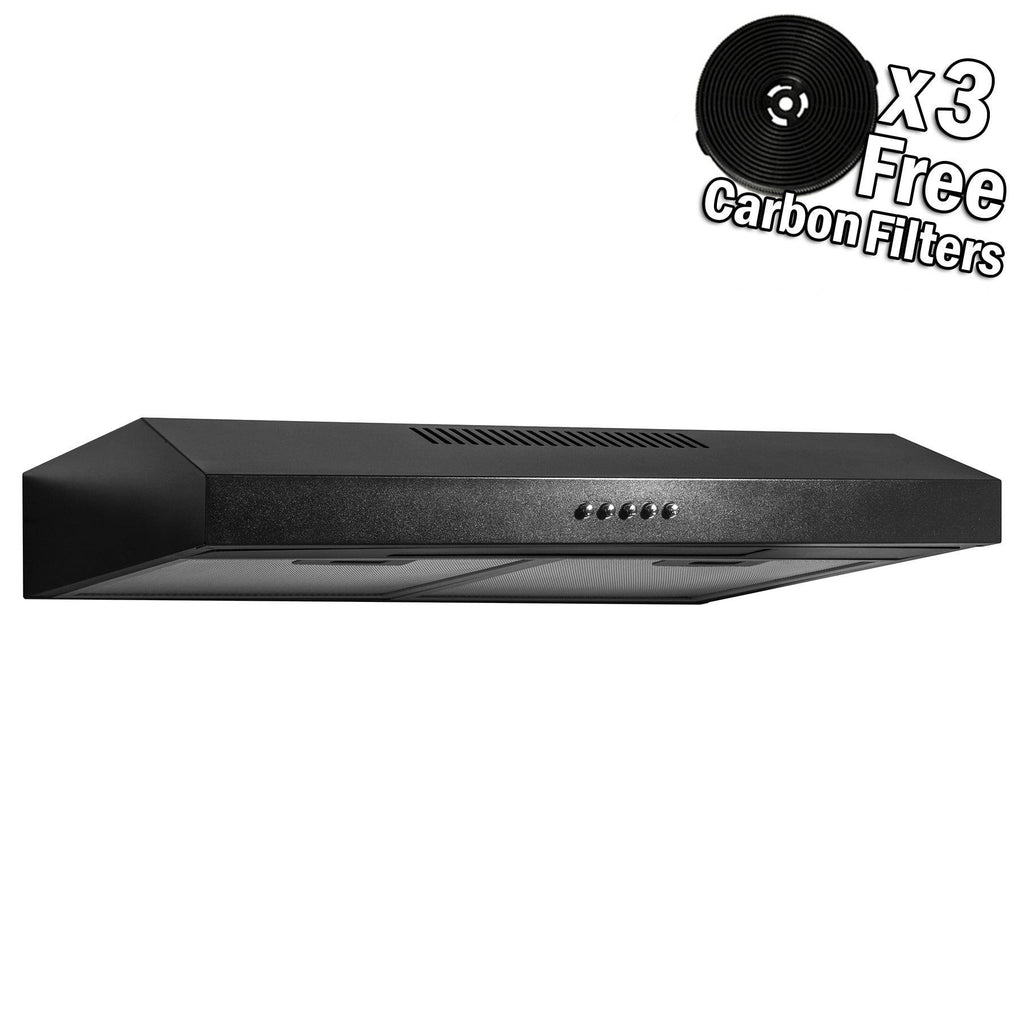 Black Stainless Steel Under Cabinet Range Hood G6894