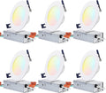 4 Inch 10.5W Ultra-Thin LED Recessed Light, Pack of 6 U817