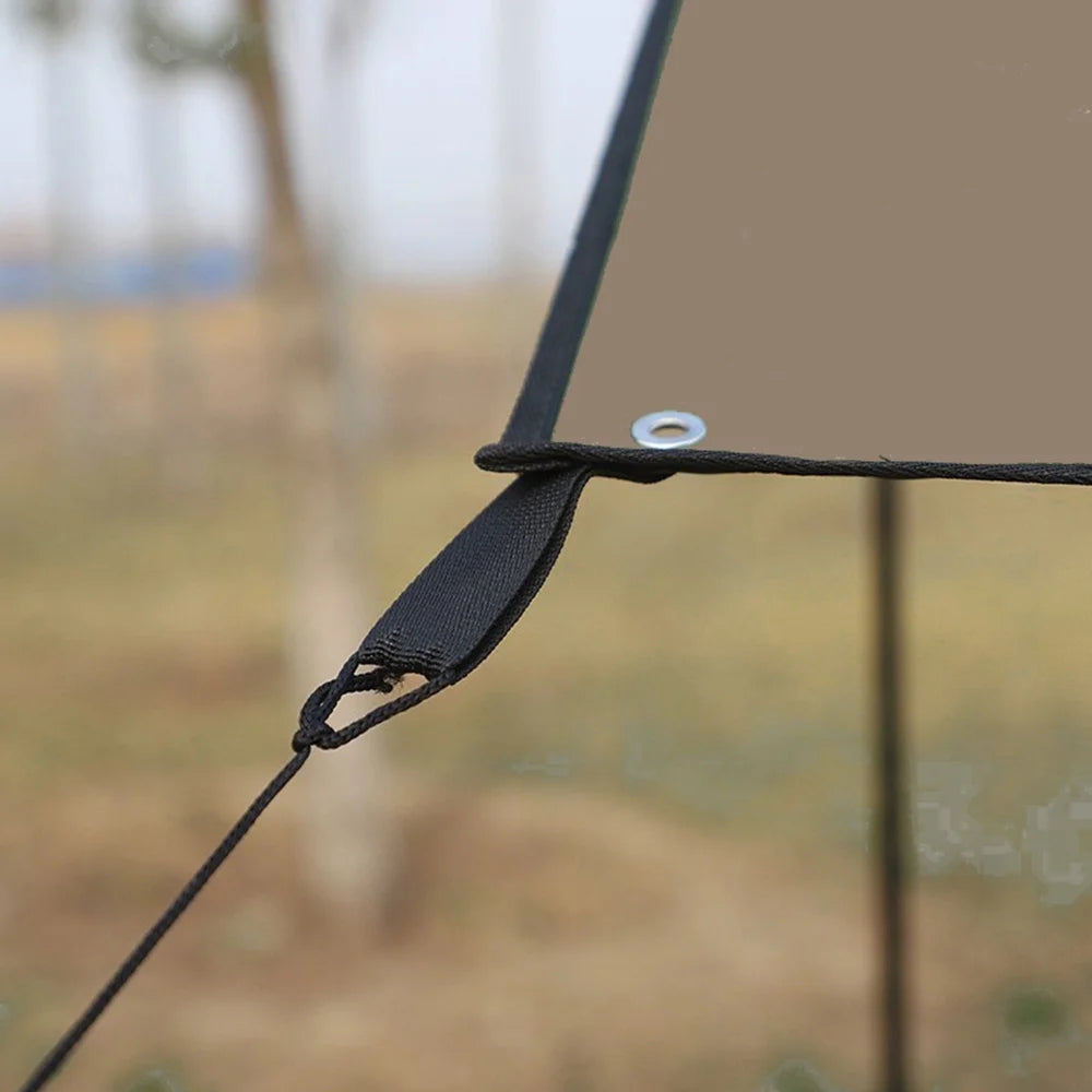 Camping Awning Tarp with Poles Waterproof Sun Shade Q4108