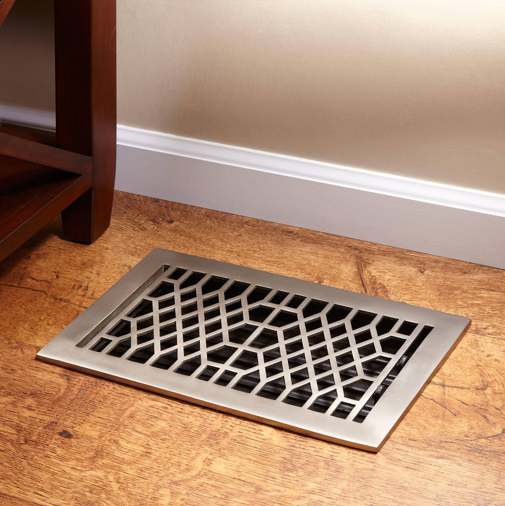 Black Nickel Floor Register O7558