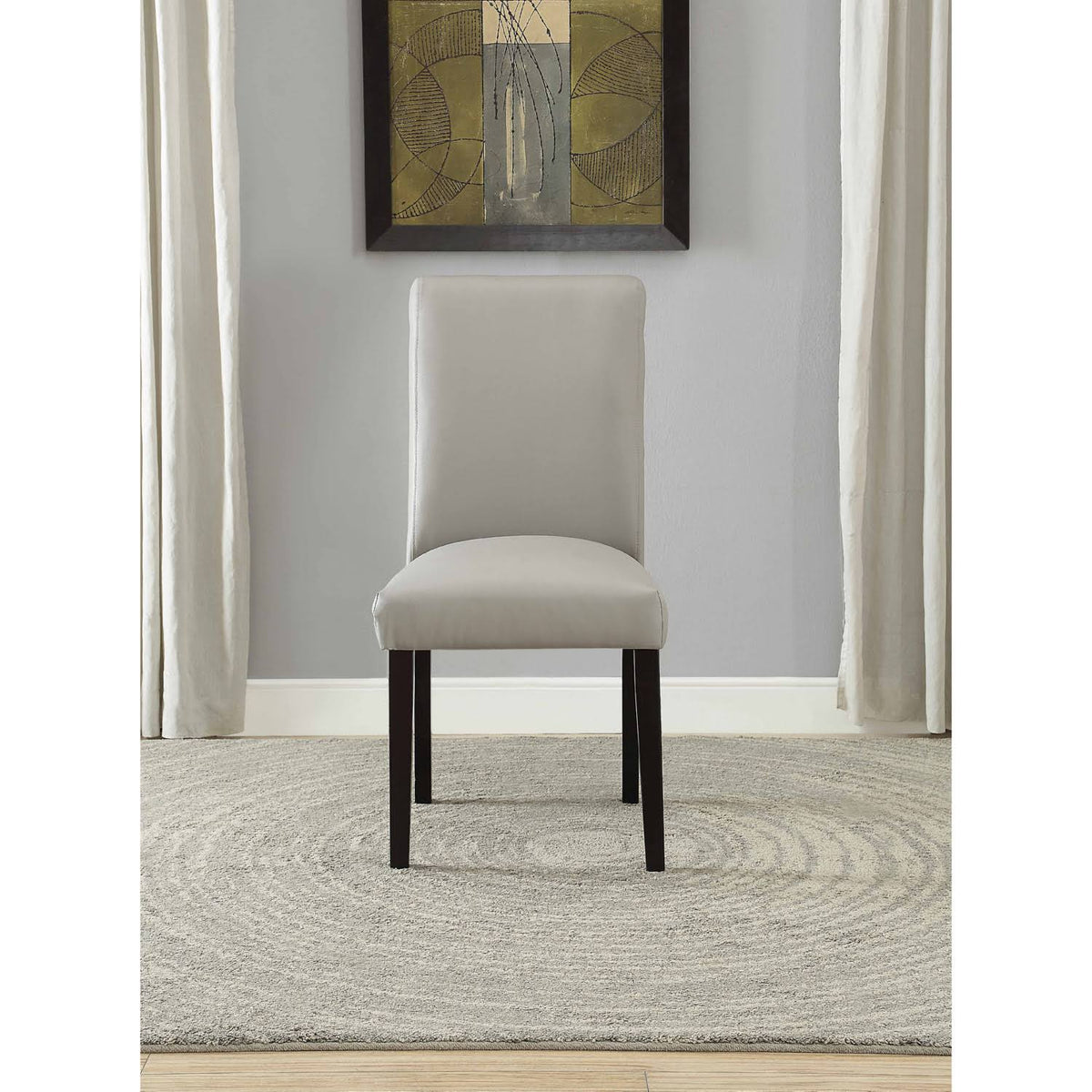 Gray Side Chair Set of 2 H3516