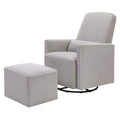 Grey Swivel Glider and Ottoman G175