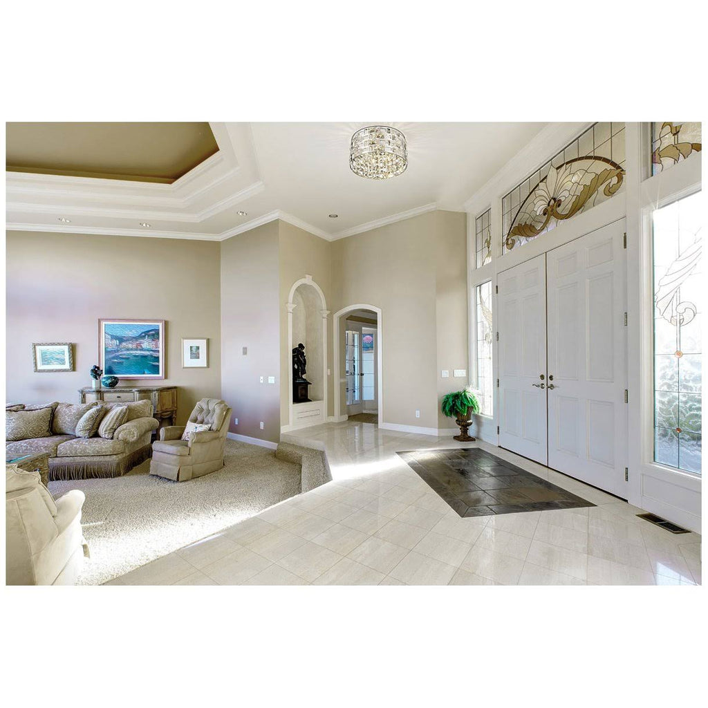 4 Light Chrome Flush Mount L116146
