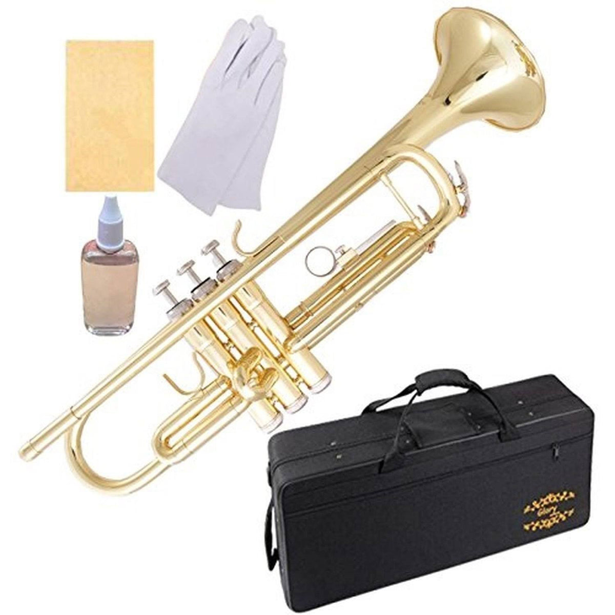 Brass Bb Trumpet with Pro Case and Care Kit M459