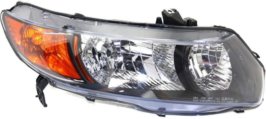 Passenger Side Headlight Assembly for Honda Civic Coupe 2006-2009 Z41465