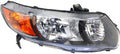 Passenger Side Headlight Assembly for Honda Civic Coupe 2006-2009 Z41465