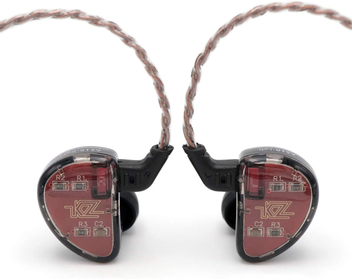 Black 5BA in-Ear Earphone with 0.75mm 2 pin Cable, Pack of 2 W41963