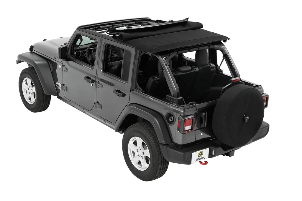 Black Twill Trektop for 4-Door Jeep Wrangler JL T210