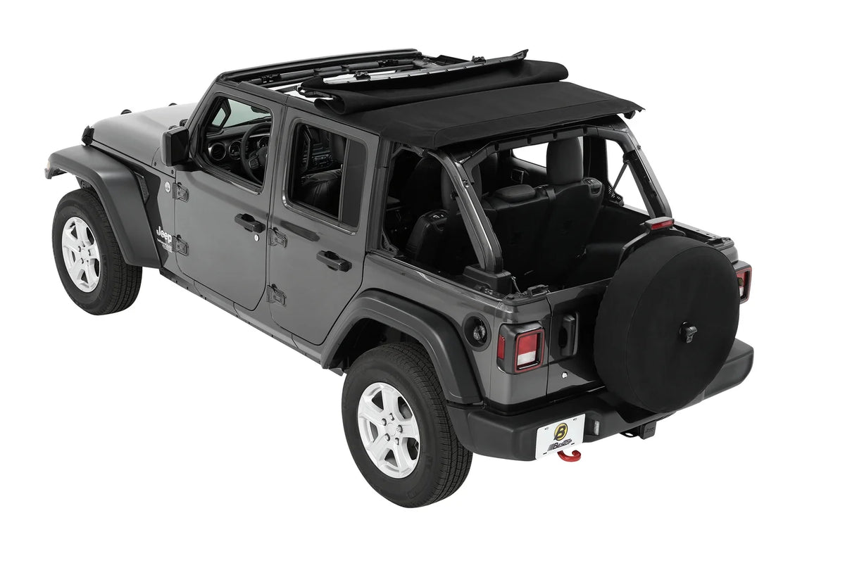 Black Twill Trektop for 4-Door Jeep Wrangler JL T210
