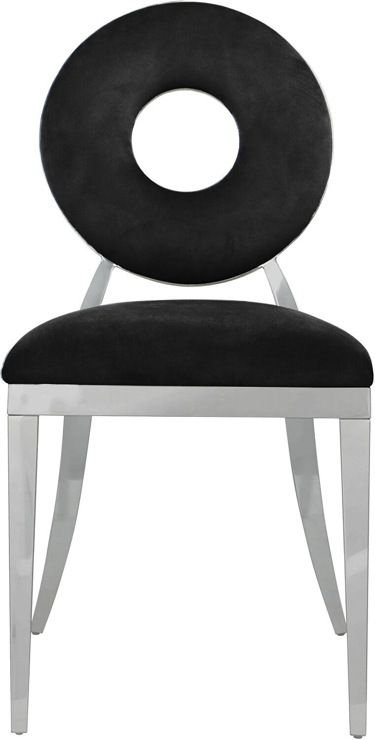 Black Velvet Dining Chair (Set of 2) S2067