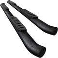 Textured Black Side Steps G849