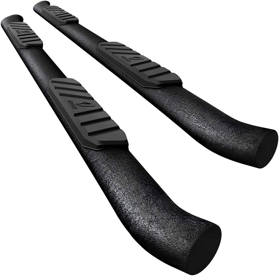 Textured Black Side Steps G849