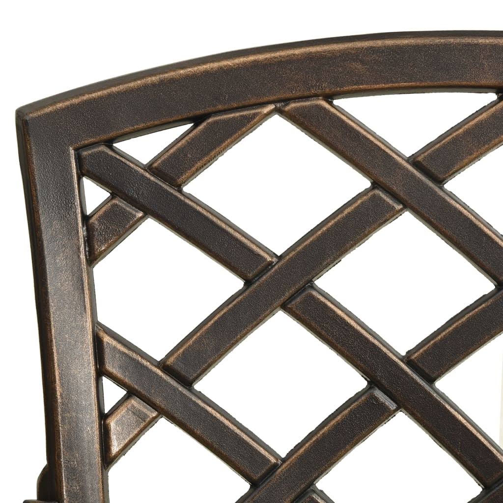 5 Piece Bistro Set Cast Aluminum Bronze A803744