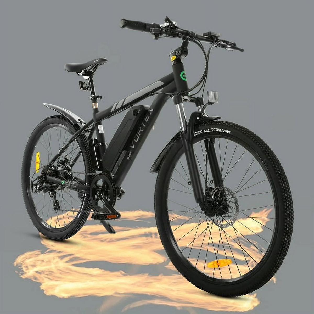 Black 26 In. 36 V 350 W 12.5 AH 7 Speed Electric Bike A283