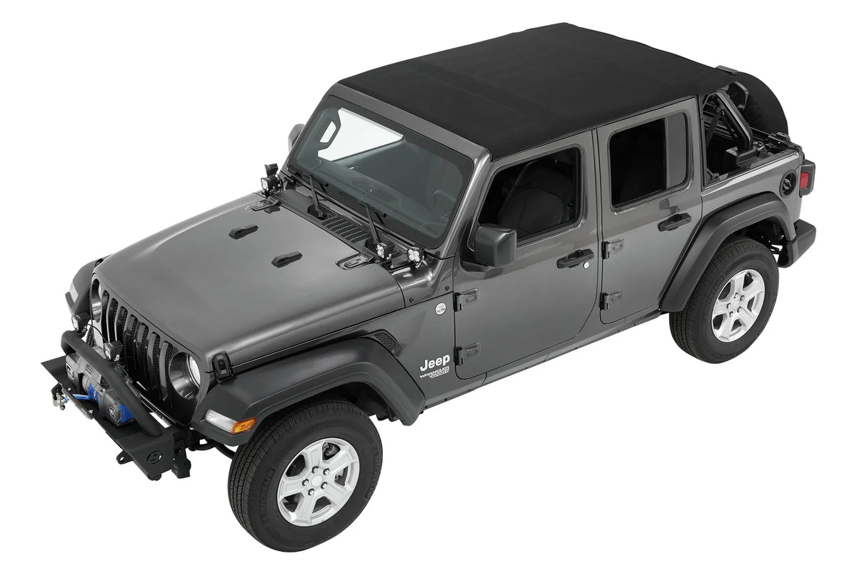 Black Twill Trektop for 4-Door Jeep Wrangler JL T210