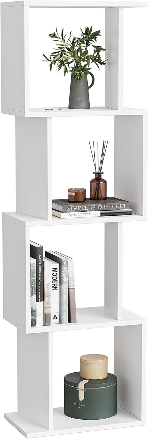 Rustic Brown 4 Tier Open Bookcase T161