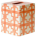 Kleenex Box Cream with Orange Squares X81116