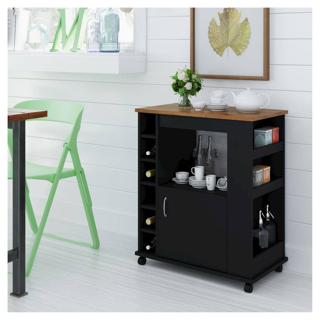 Black Kitchen Cart X819028