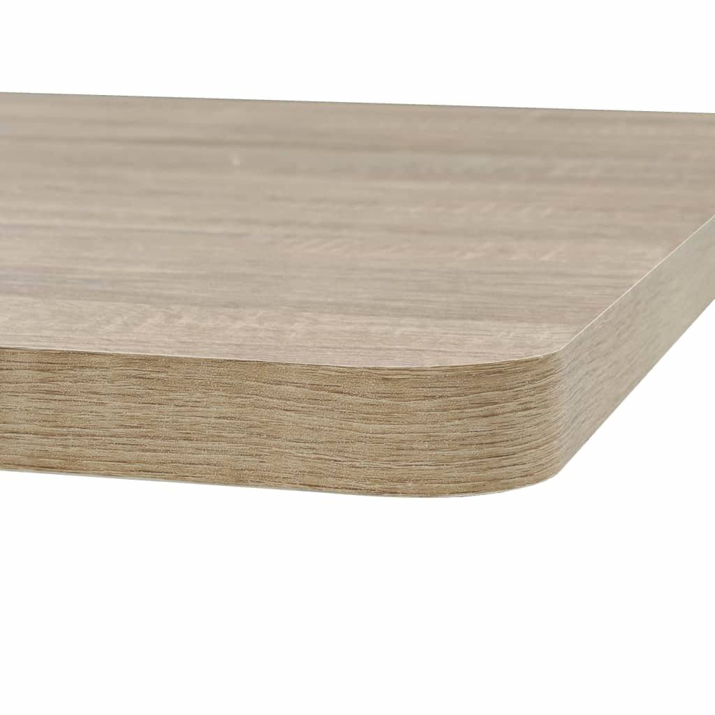Oak Color MDF and Steel Bistro Table L30643