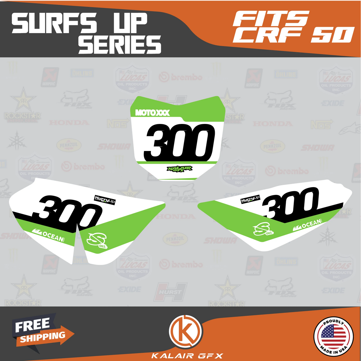 Graphics Kit for Honda CRF50 Z251