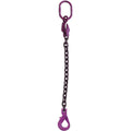 5/8 Inch x 20 Foot Grade 100 Adjustable Single Leg Chain Sling with Self-Locking Hook G250