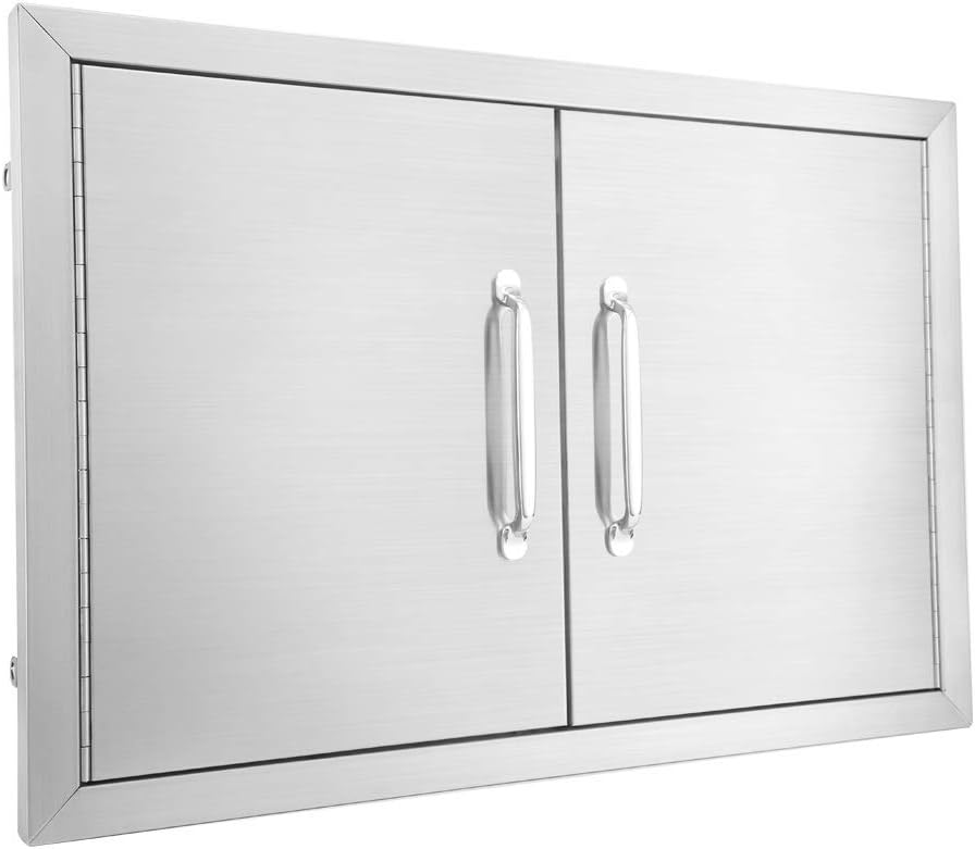 Stainless Steel Outdoor Kitchen Double Access Door C971