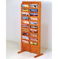 Medium Oak Free-Standing Magazine Rack R777