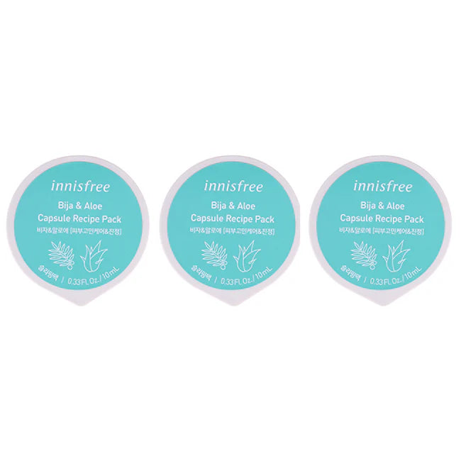 Bija and Aloe Capsule Recipe Pack Mask, 0.33 oz, Pack of 3 A1721