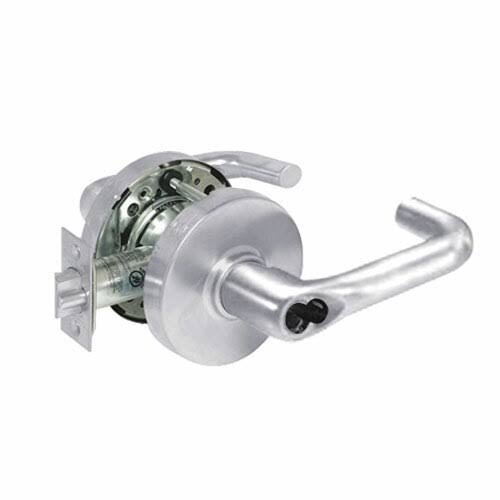 Satin Chrome Cylindrical Entry Locks with J Lever C39309