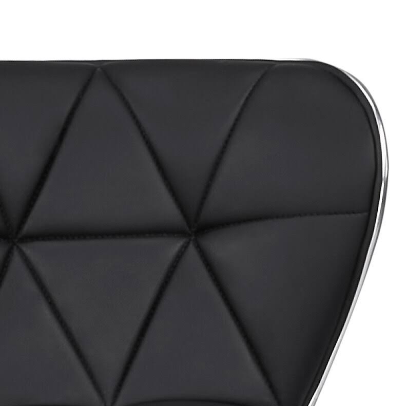 Faux Leather Adjustable Counter/Bar Stool Set of 2 White C37477