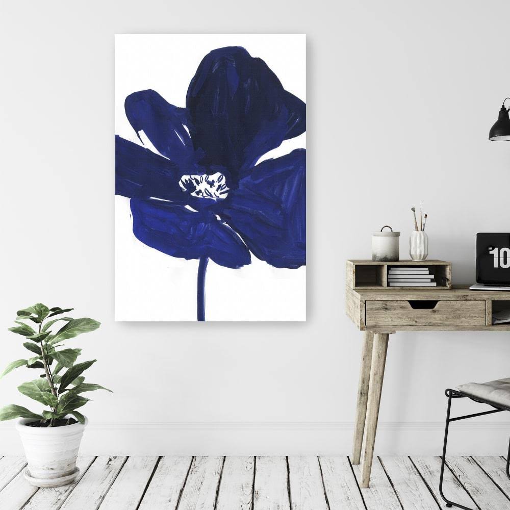 Indigo Petal Canvas Giclee P32230
