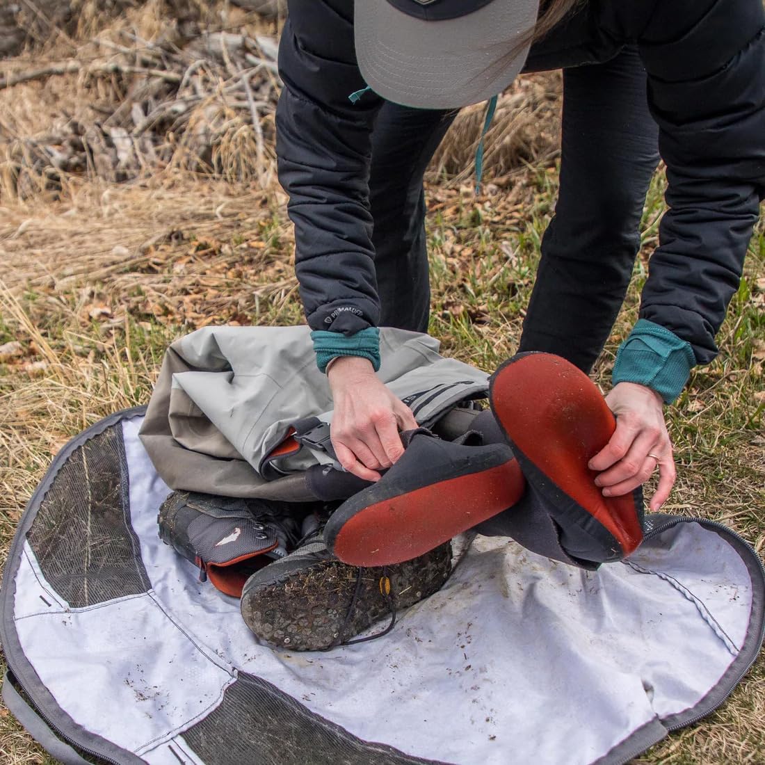 Orange Foldable Wader Bag with Changing Mat R397938