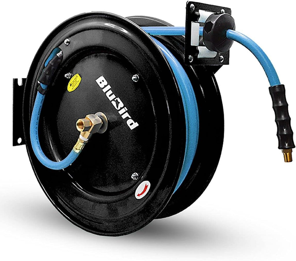 Retractable Hose Reel with 1/2" X 50' Air Hose, 300 PSI K330202