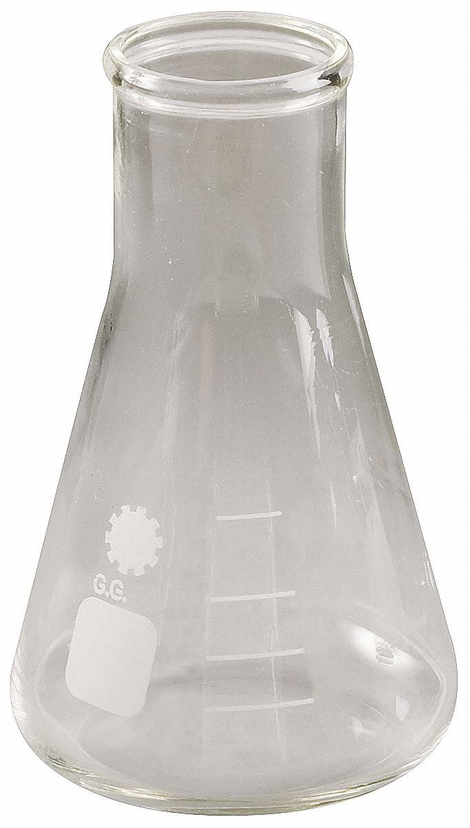 Clear 2000mL Narrow Neck Erlenmeyer Flask, PK6 W89943