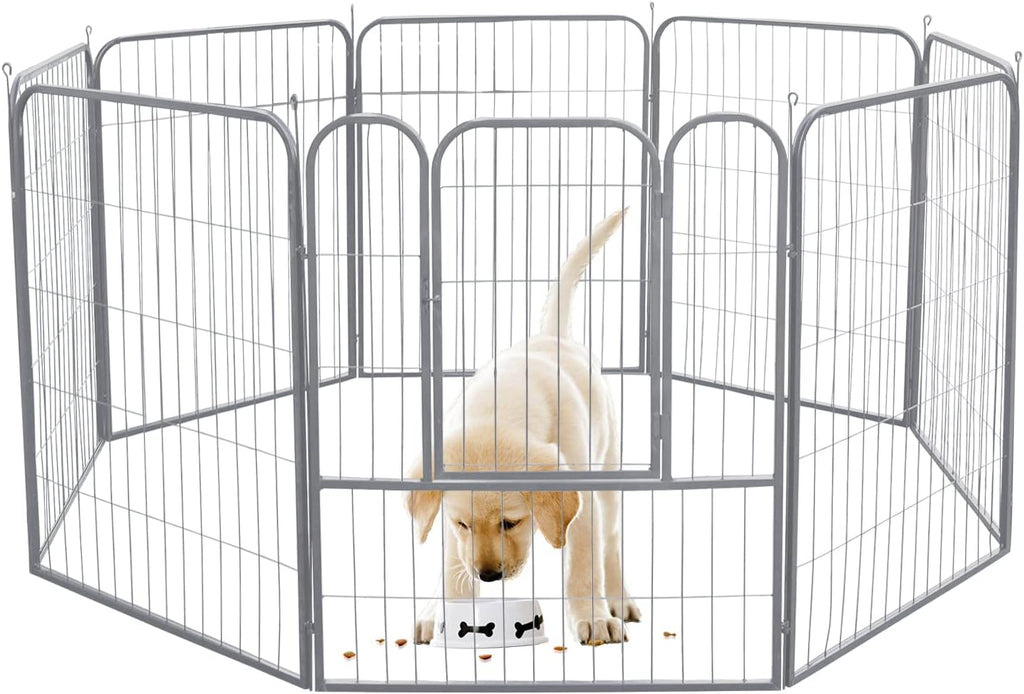 4/8/16 Panels Dog Playpen with Doors J757621