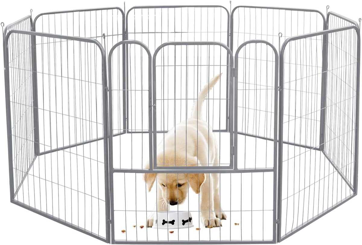 4/8/16 Panels Dog Playpen with Doors J757621