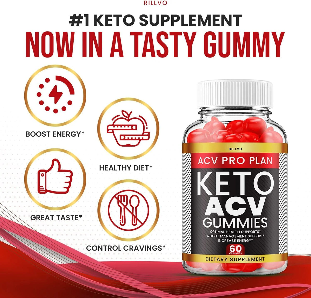 2 Pack ACV Keto Gummies Dietary Supplement 120 Gummies S44220