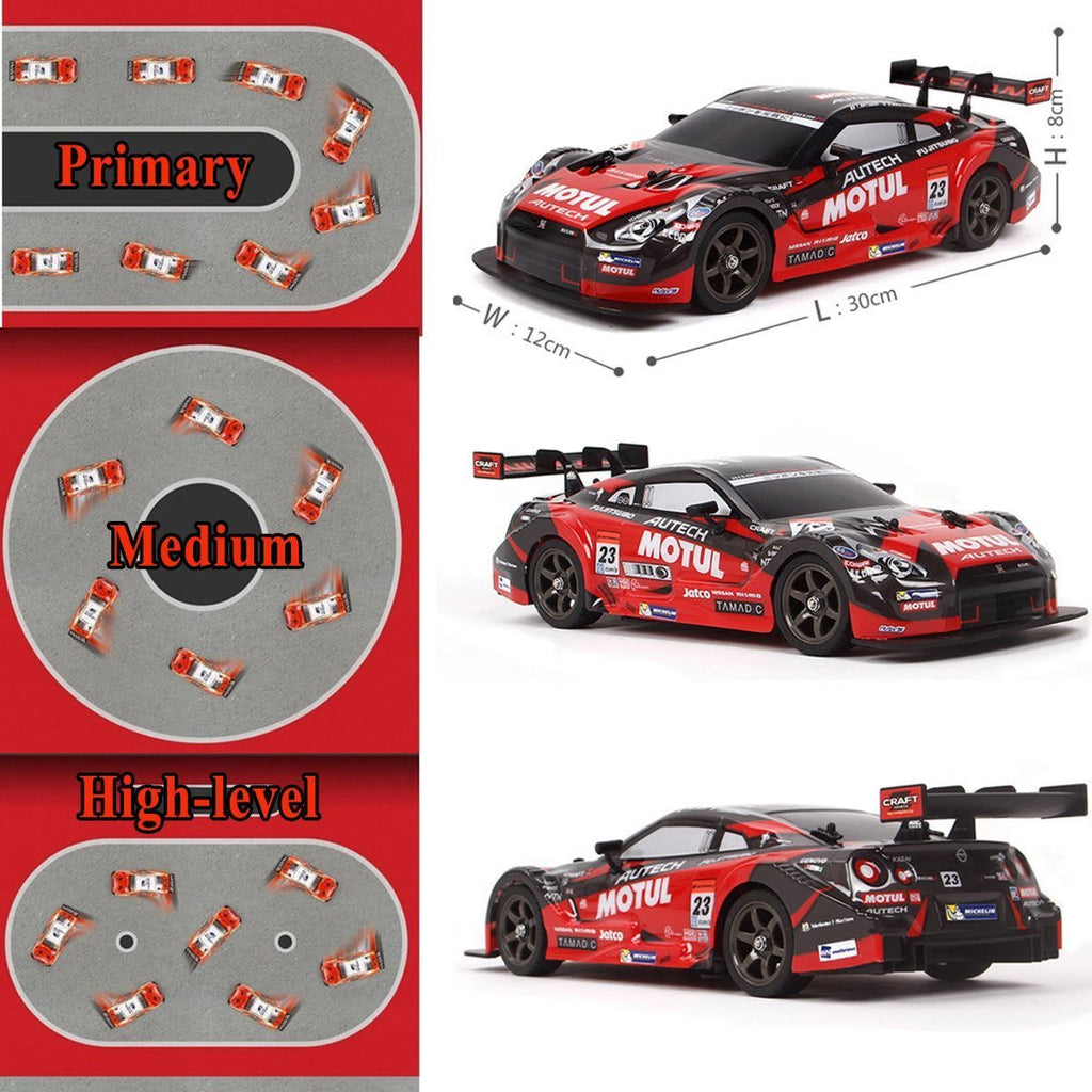 1/16 4WD RC Drift Car with 6 Battery and Drift Tire I71705