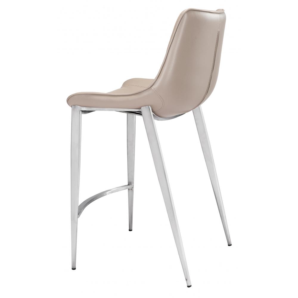 Gray Faux Leather Counter Chairs Z119