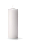 White Pillar Candle E60153