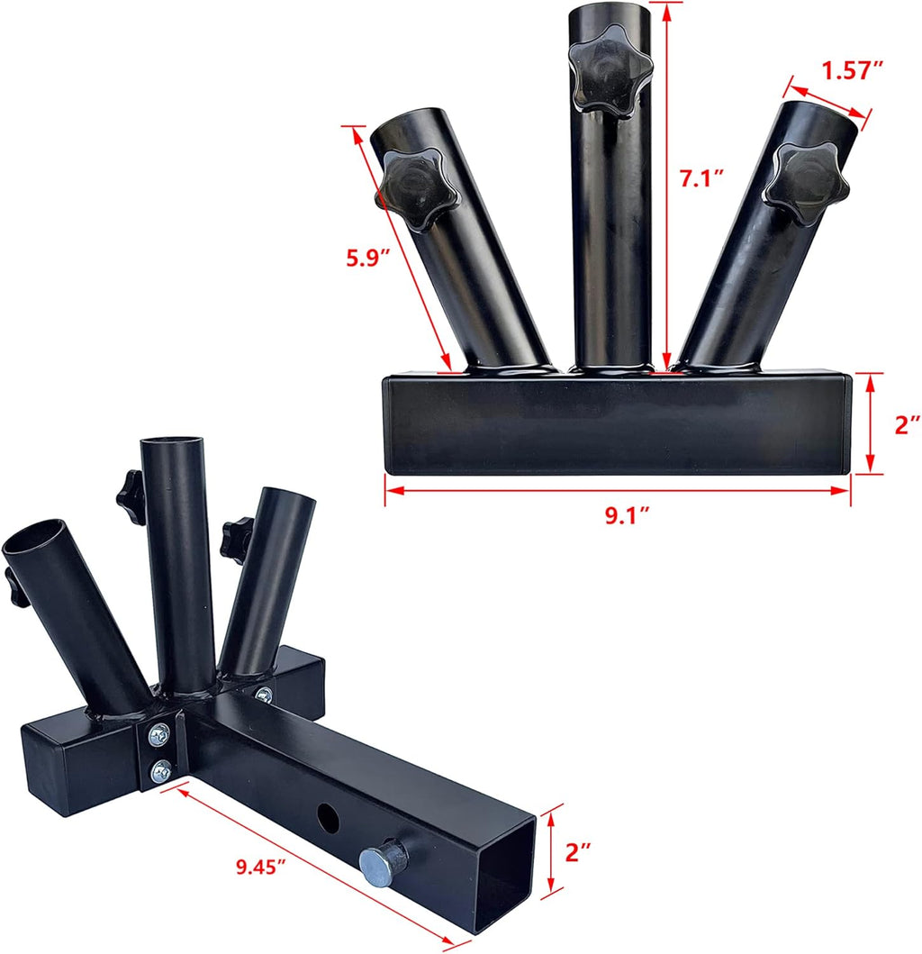 Triple Hitch Flag Pole Holder for Truck D577967